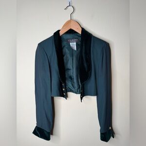 Brooks Brothers Men’s Quarter Zip Italian Merino Wool Blue Mock Neck Sweater XL